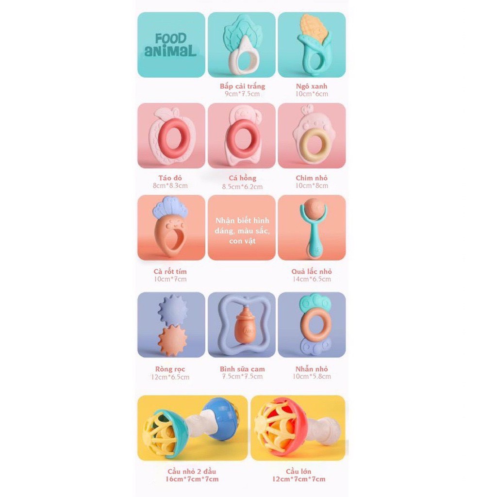 Set đồ chơi xúc xắc Babyhop gồm 10 món tuyệt đẹp dành cho bé yêu