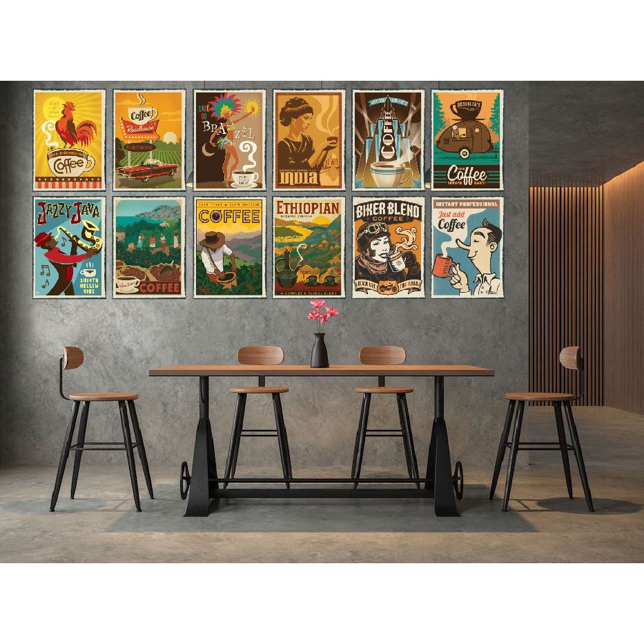 Tranh thiếc/Metal poster Coffee vintage 2