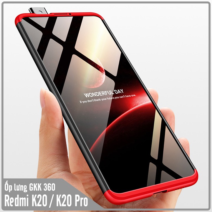 Ốp Lưng Xiaomi Redmi K20 / K20 Pro/ Mi 9T GKK 360 Độ (3 mảnh) - Viền Màu, Full Màu