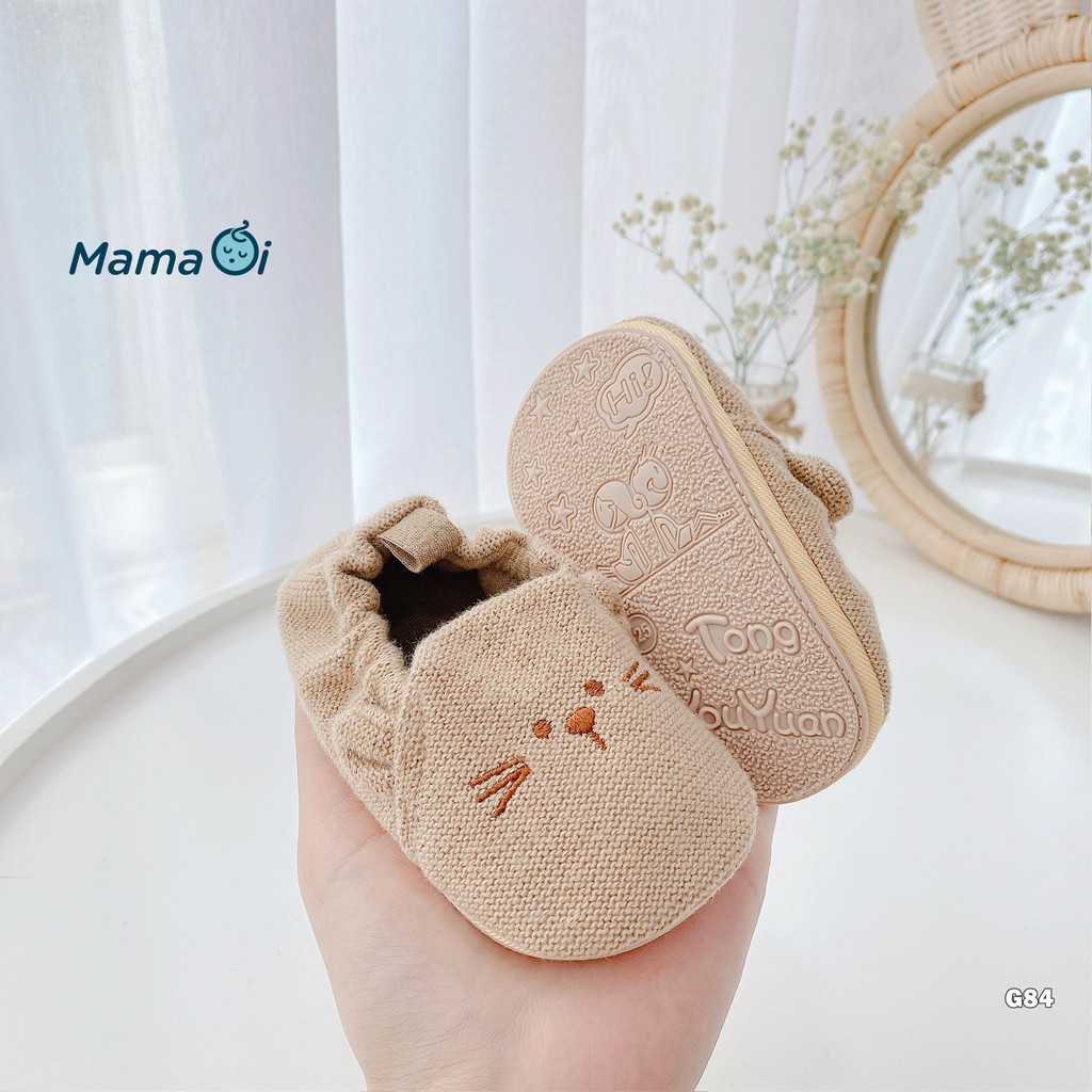 G84 Giày tập đi cho bé giày mọi hình chuột vàng đế vải cho bé tập đi của Mama Ơi - Thời trang cho bé