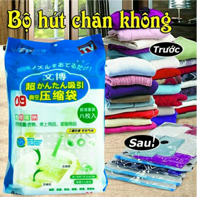 Bộ 8 túi hút chân không