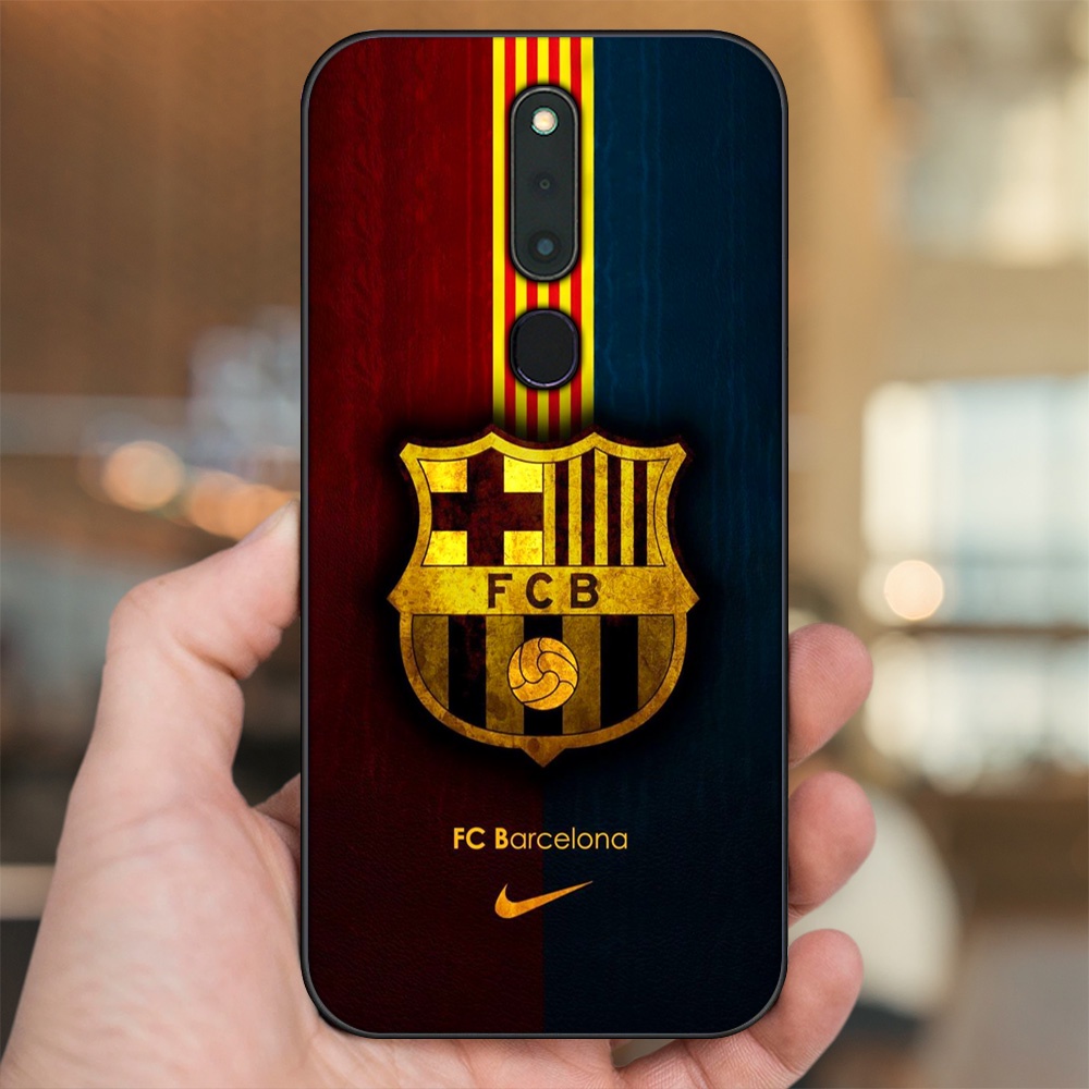 Ốp lưng Oppo F11 Pro viền đen in hình Barcelona Barca