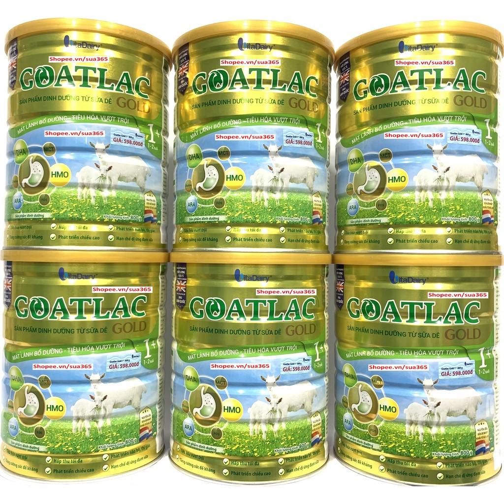 Sữa Dê GoatLac Gold + _800g và 400g ( Đủ số : 0+, 1+, 2+, BA ) - Date Luôn Mới