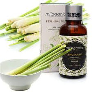 Combo 2 Tinh Dầu Sả Chanh Milaganics (10ml/Chai)
