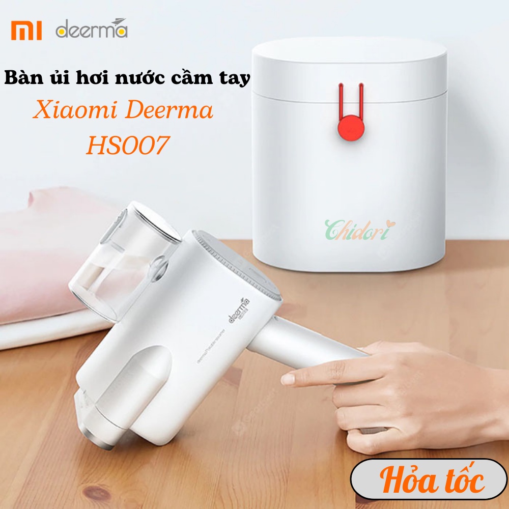 CHÍNH HÃNG - Bàn ủi / Bàn là hơi nước đa chức năng Deerma HS007