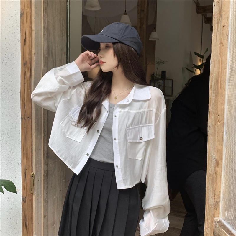 Áo Khoác Sơ Mi Chống Nắng Dáng Rộng Thời Trang Hàn Quốc 53647