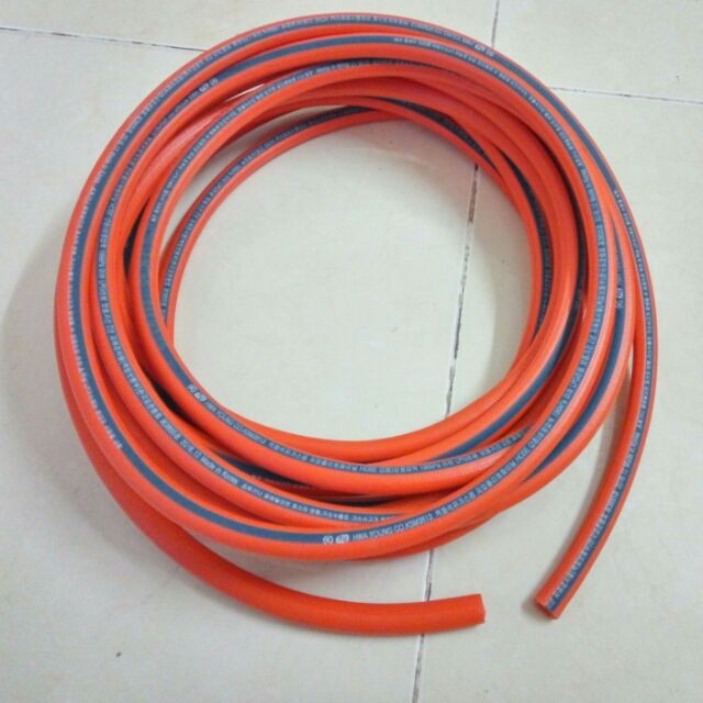 1 Mét Dây Gas Hàn Quốc Hwa Young Có Lõi Thép Chống Chuột, Kèm 2 Cổ Dê