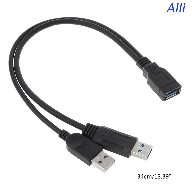 Dây cáp chia cổng USB 2.0 A sang 2 cổng USB cho máy in tiện dụng