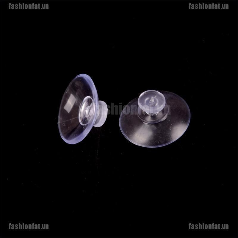 [Iron] 50Pcs New Clear Transparent Hanger Room Kitchen Bathroom Suction Cup Sucker 20mm [VN]