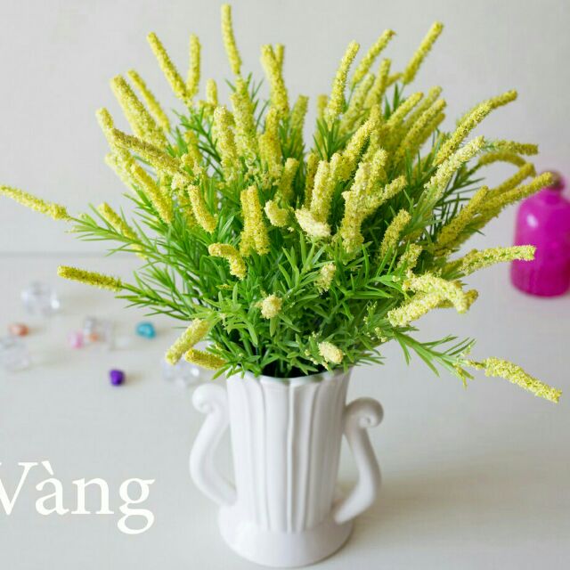 Cành Hoa Oải Hương, Lavender Pháp - Hoa Giả Trang Trí Lizflower [B6-D2]