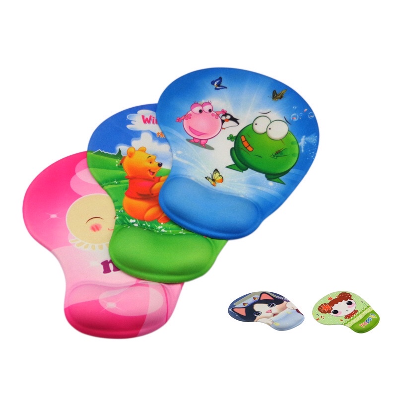 Tấm lót chuột, bàn di chuột có đệm đỡ cổ tay hình thú giao ngẫu nhiên