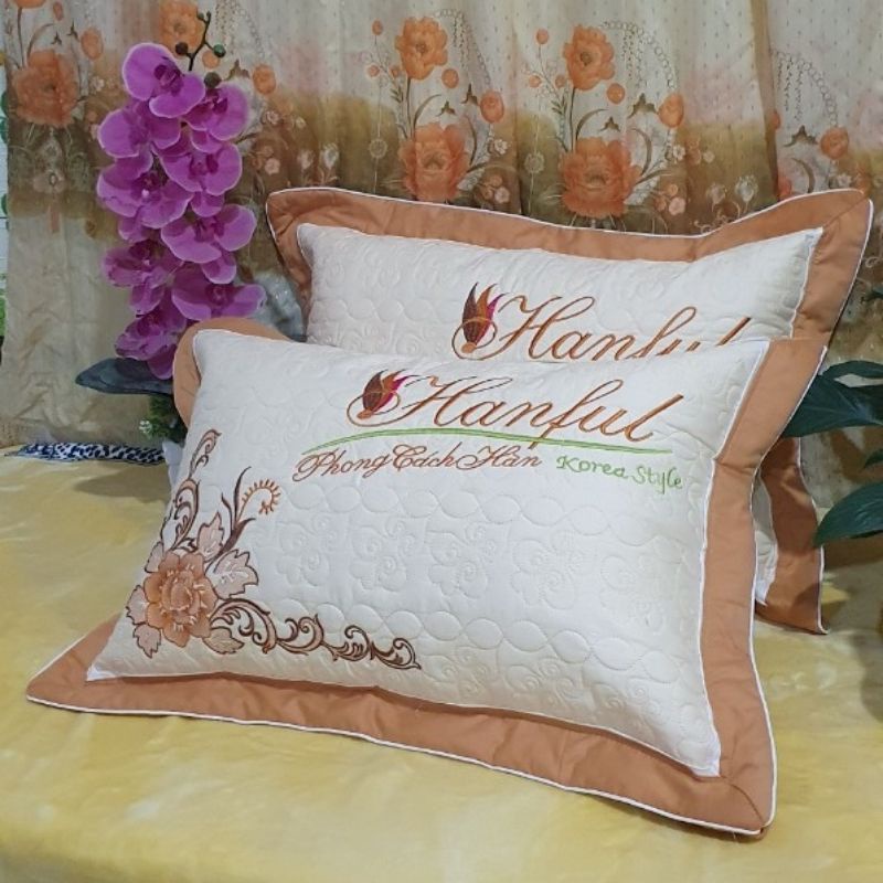 Vỏ gối, áo gối Hanful chất liệu cotton mềm mịn thoáng mát khích thước 45x65cm