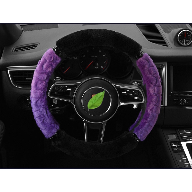 Vỏ Bọc Vô Lăng Xe Hơi Chất Nhung Cotton Phong Cách Hàn Quốc