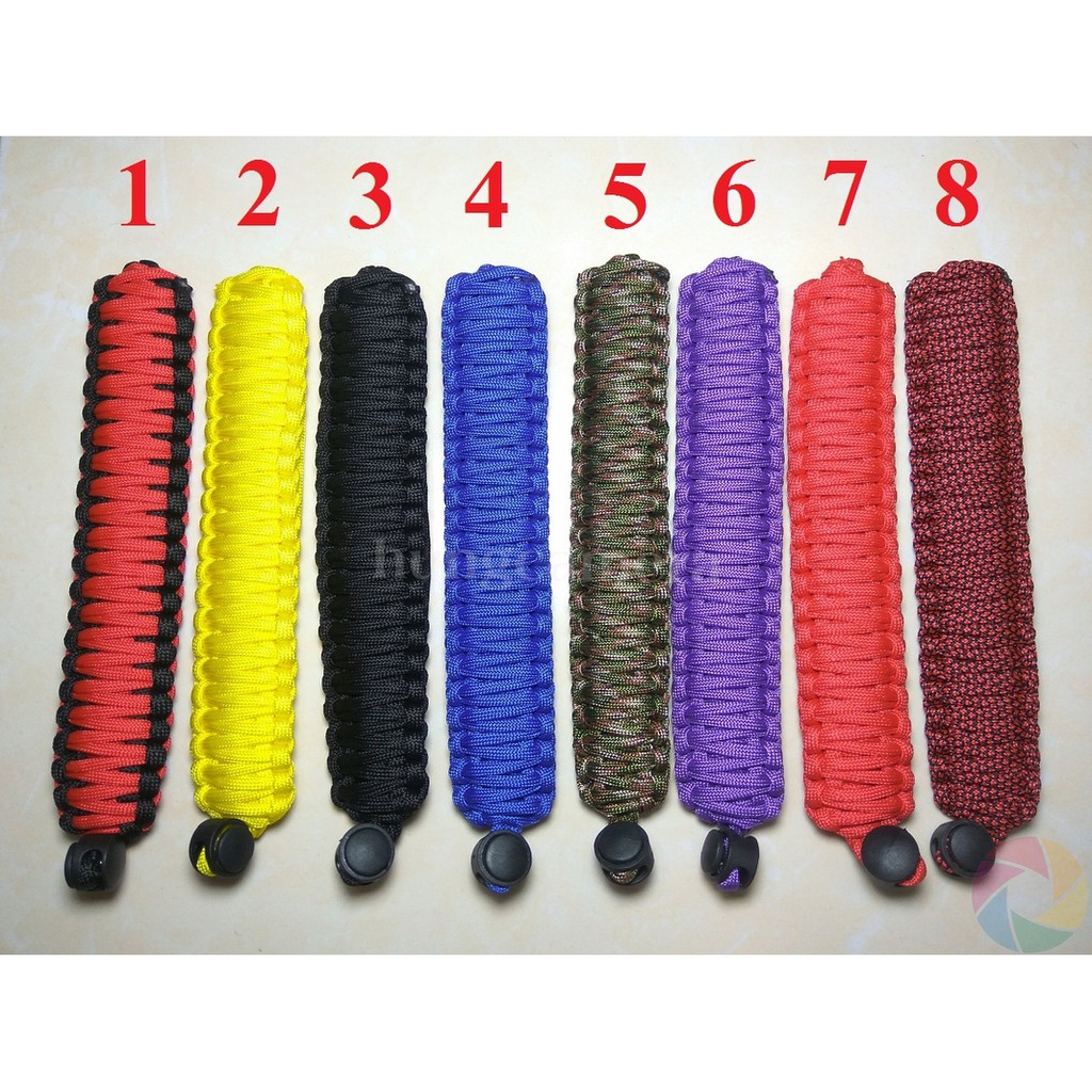 Dây đeo tay Máy ảnh - Dây bện Grip Paracord bản to 4cm