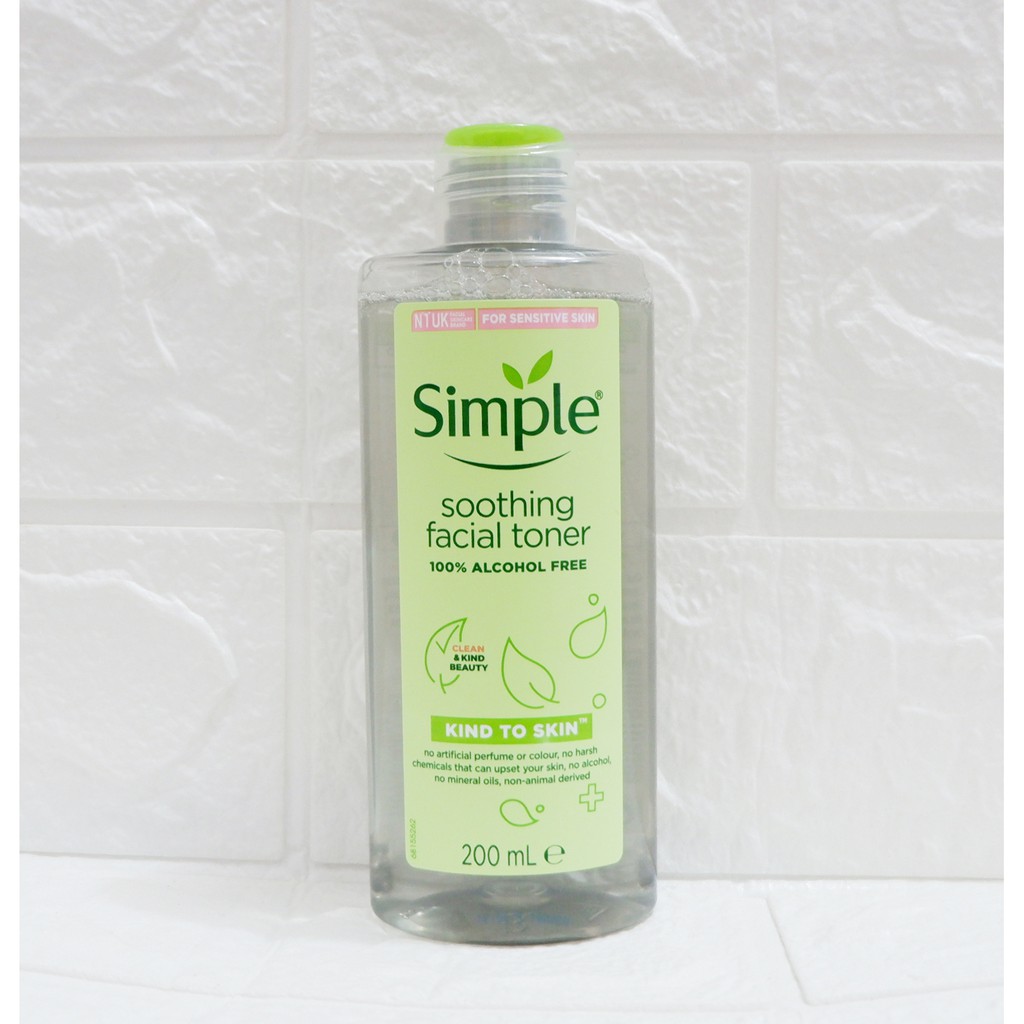 Nước tẩy trang, Nước hoa hồng, Sữa rửa mặt SIMPLE Giúp Da Sạch Sâu Và Cấp Ẩm Cho Da SIMPLE Kind To Skin NPP Shoptido | BigBuy360 - bigbuy360.vn
