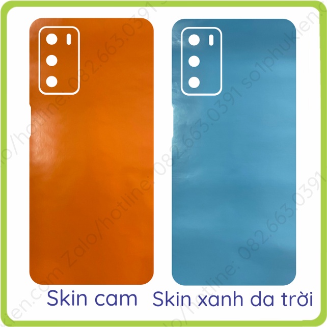 Miếng dán mặt lưng kèm cam skin carbon Oppo A16 / A16s