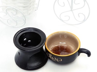 Tách cafe đốt nến+tặng kèm 5 nến