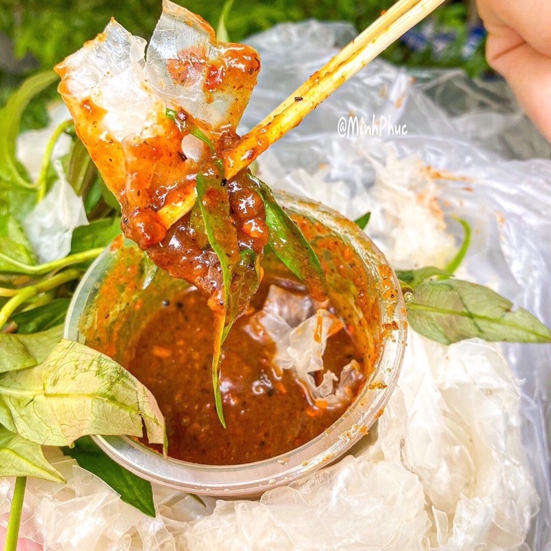 Bánh tráng rìa phơi sương chấm sốt muối ớt ( độc quyền ) DACSANPHANRANGSO1