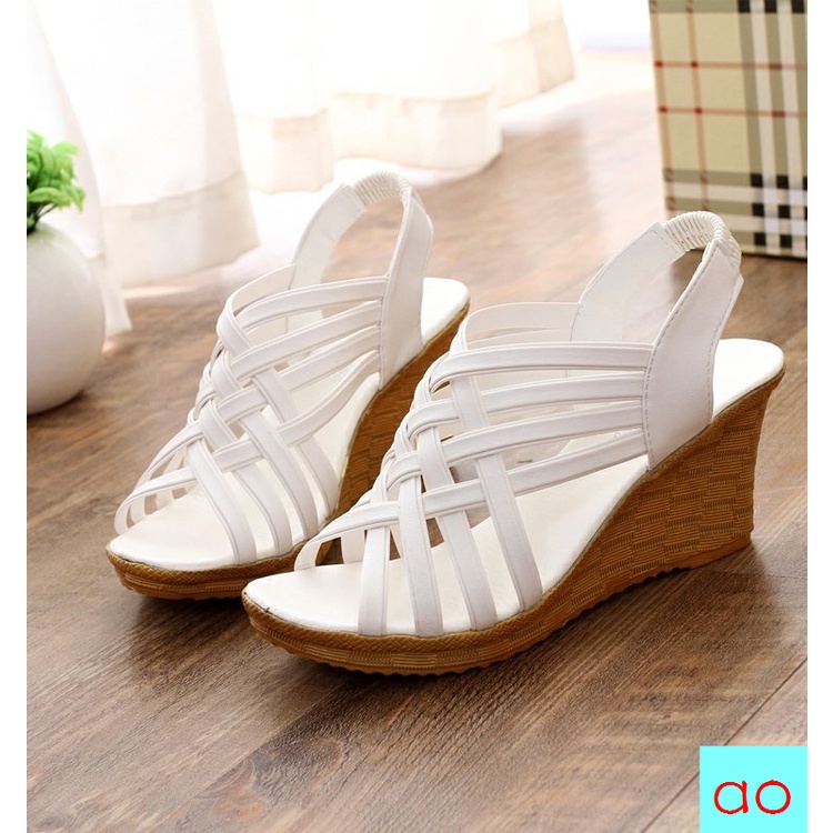 Giày Sandal Đế Xuồng Cao Phong Cách Hàn Quốc Thời Trang Mùa Hè Hàng Mới 2022 Dành Cho Nữ
