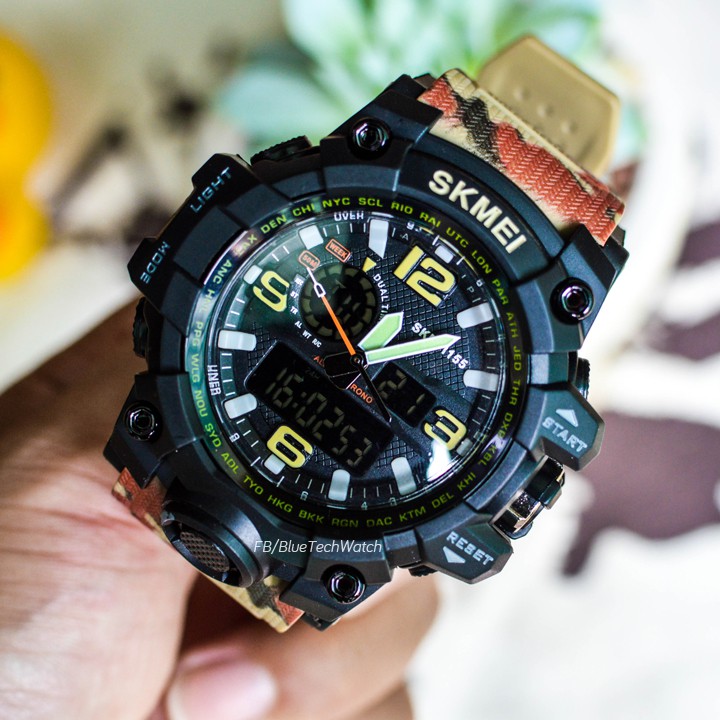 Đồng hồ Nam SKMEI 1155 điện tử chạy 2 múi giờ - Tặng kèm Hộp và Pin | BigBuy360 - bigbuy360.vn