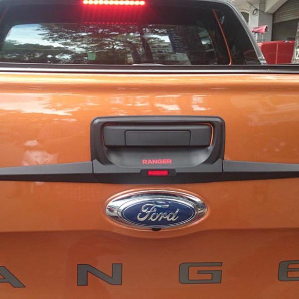 Combo Ốp Đèn Pha + hậu +tay + hõm+ Hõm cốp + Nắp Xăng Xe Ford Ranger 2015 đến 2020 Màu Đen