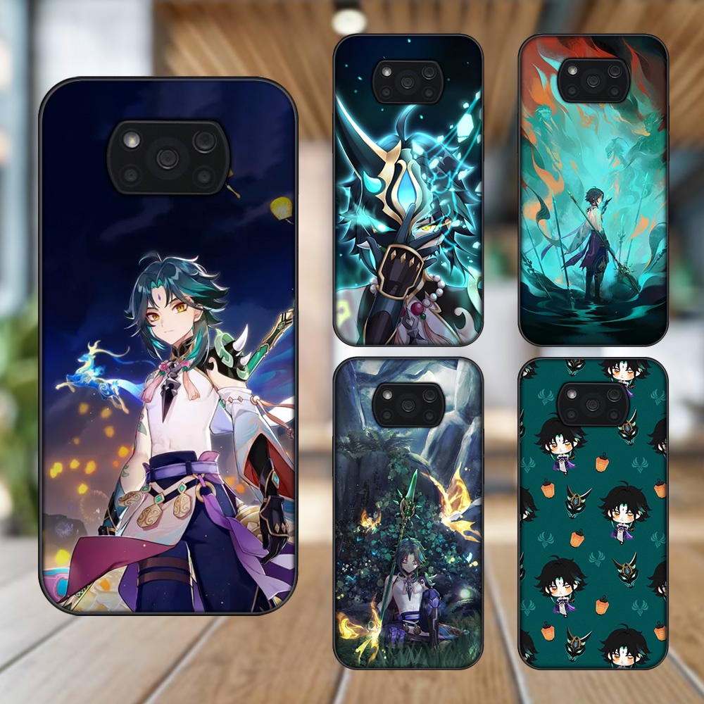 Ốp lưng Xiaomi Poco X3, Poco X3 Pro, Poco X3 NFC viền đen in hình Xiao Genshin Impact