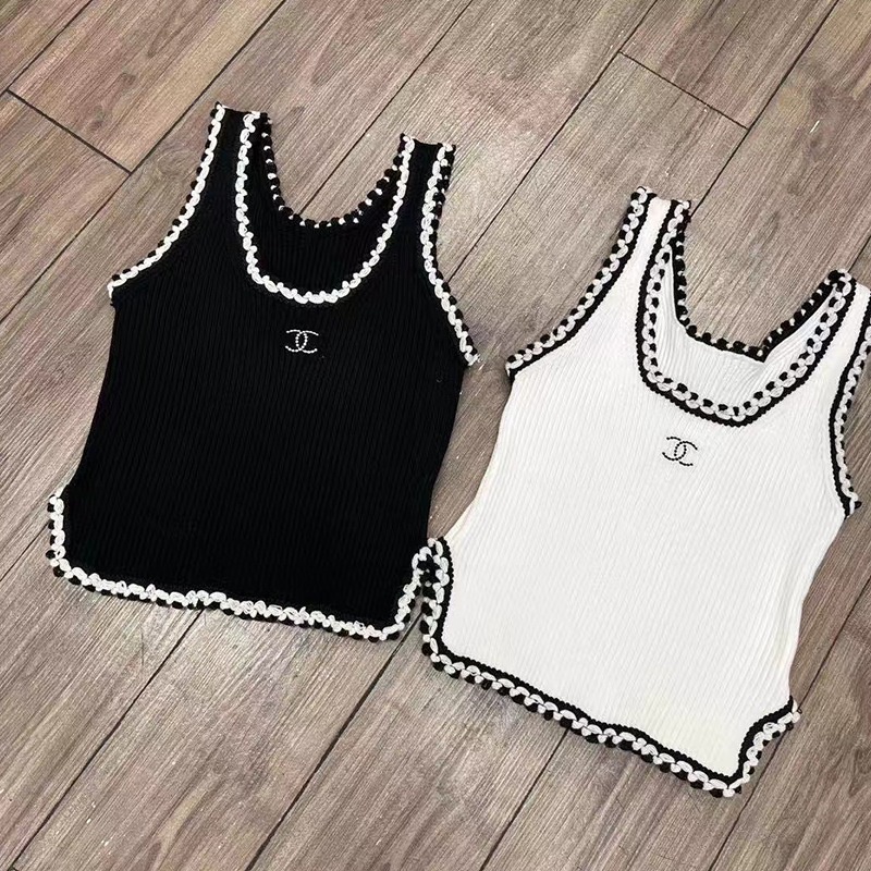 Áo Dệt Kim Không Tay Cổ Vuông Thiết Kế Độc Đáo Thời Trang Cho Nữ