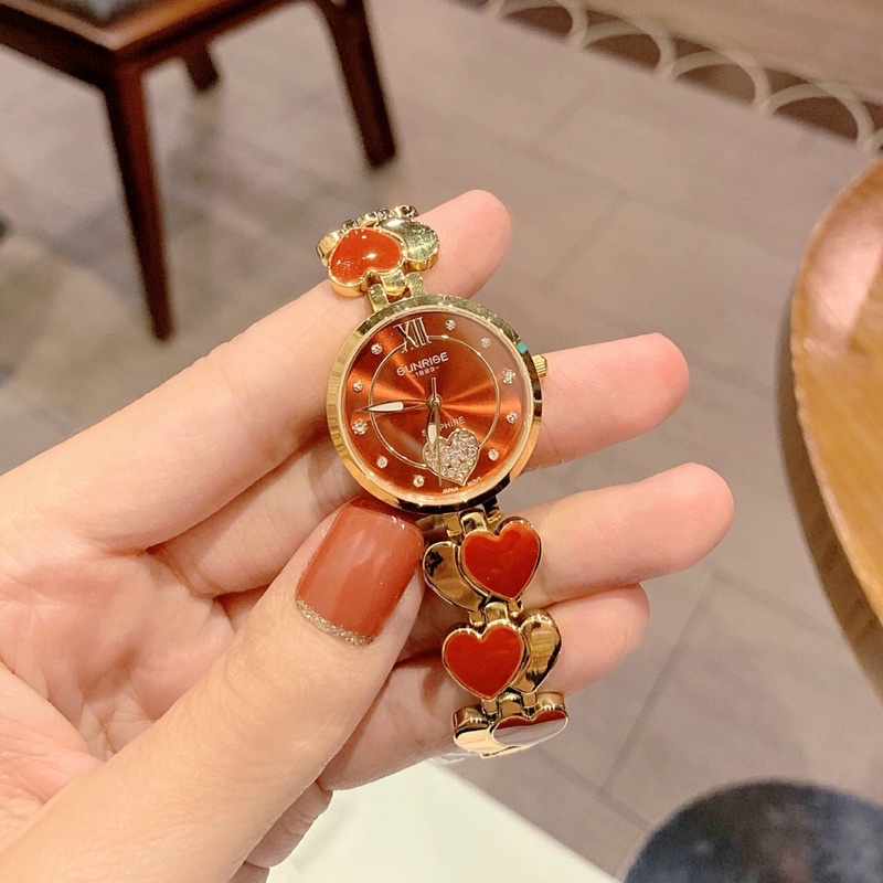 Đồng hồ nữ SUNRISE 9010 full hộp chính hãng, kính Sapphire chống xước, chống nước