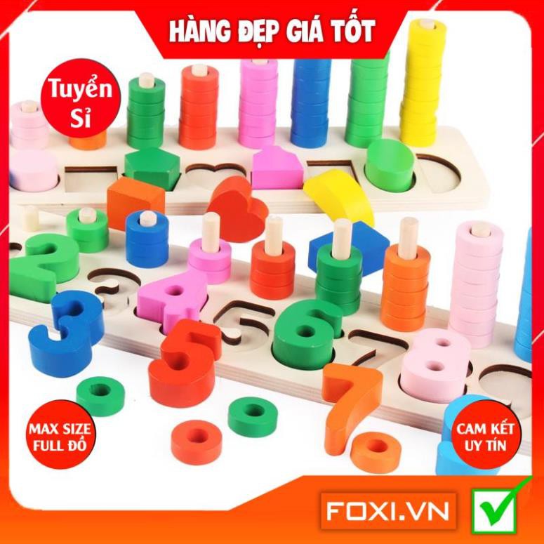 Đồ chơi toán học cân thăng bằng Montessori-Trò chơi trí tuệ-giúp bé làm toán dễ dàng-hiểu quy luật