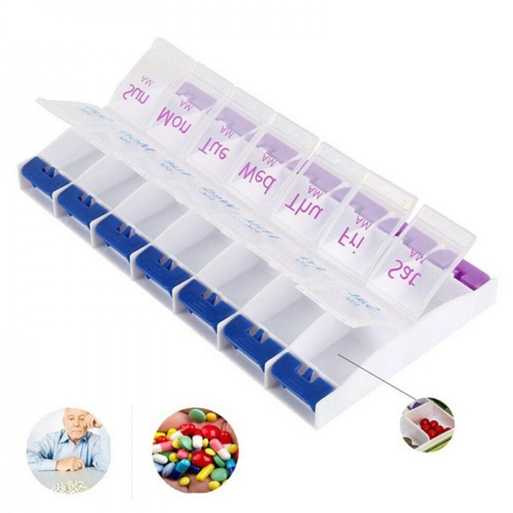 Hộp Đựng Thuốc Viên Có Nút Nhấn Chống Nước Tiện Dụng