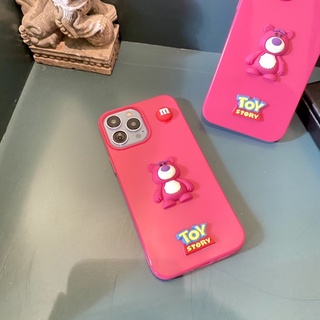 Ốp lưng gấu losto gắn sticker nổi 3d