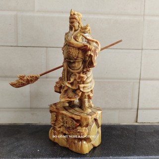 Tượng quan công gỗ huyết long