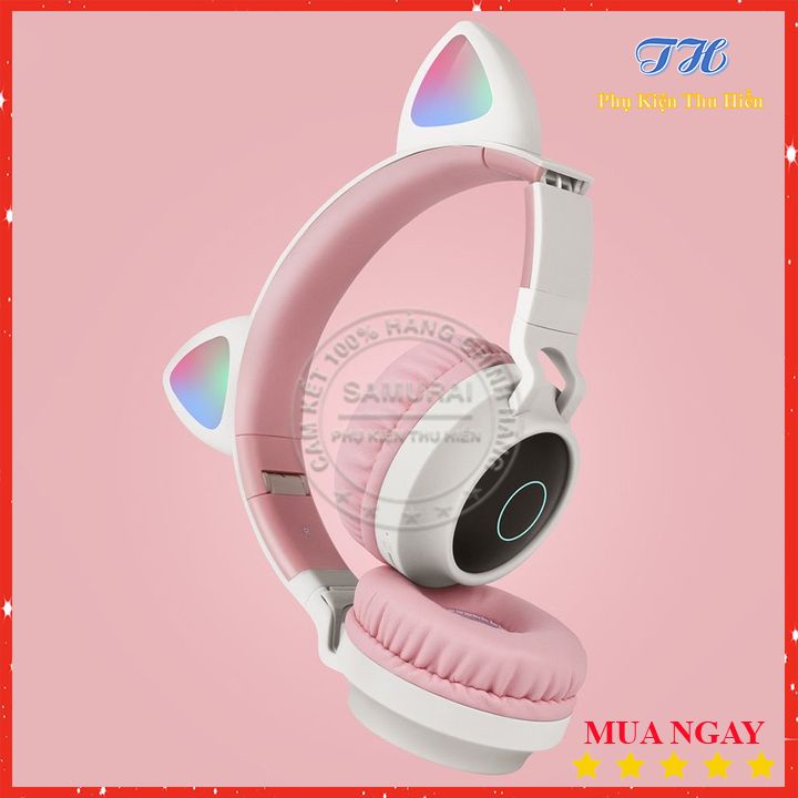 Tai Nghe Chụp Tai Mèo Siêu Dễ Thương Chụp Tai Không Dây Bluetooth Hoco W27 - BH 12 Tháng