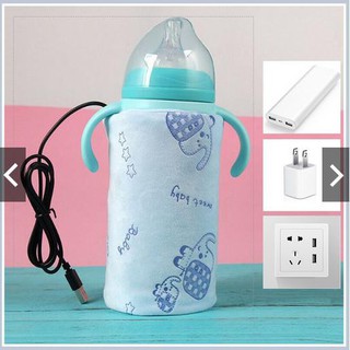 Túi ủ, tấm ủ bình sữa thông minh có dây cắm sạc USB giữ nhiệt làm nóng bình sữa