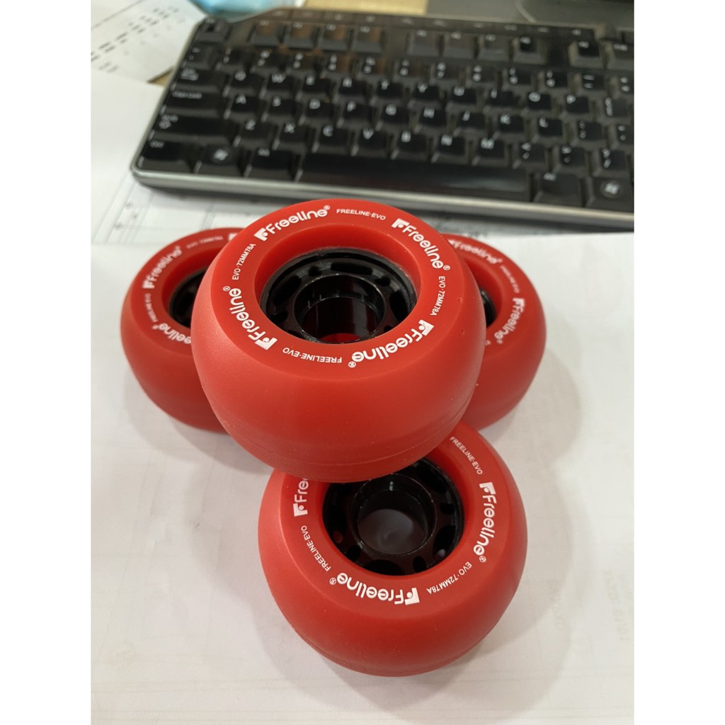 2 Bánh Xe FREELINE SKATE MÀU ĐỎ(Chính hãng siêu bền)