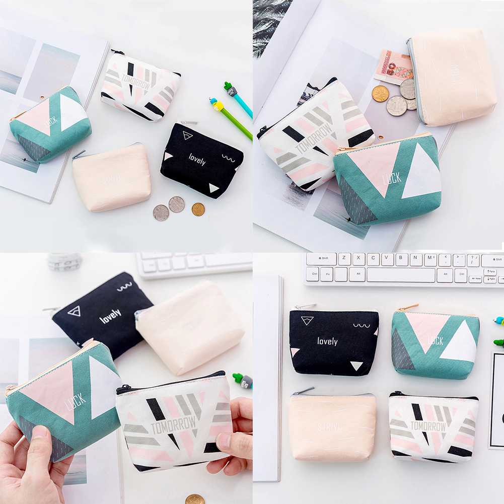 Ví Nhỏ Đựng Tiền Xu Có Khóa Kéo Cho Nữ