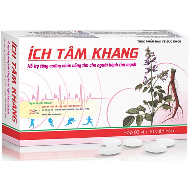 ÍCH TÂM KHANG - PHÒNG VÀ HỖ TRỢ CẢI THIỆN BỆNH TIM