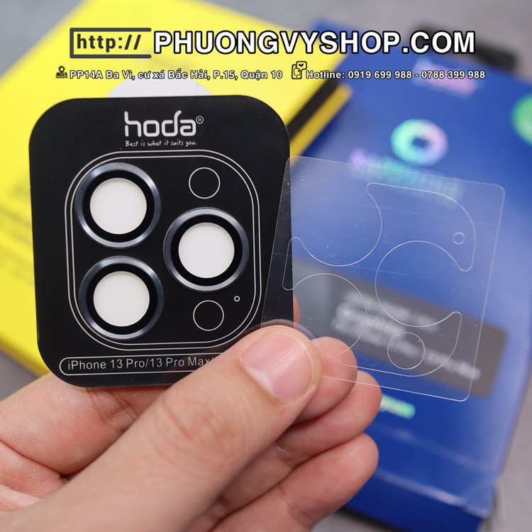 [Tặng túi chống nước UAG] Lens camera Hoda Sapphire iPhone 13 sereis, iPhone 12 series, ZFold3