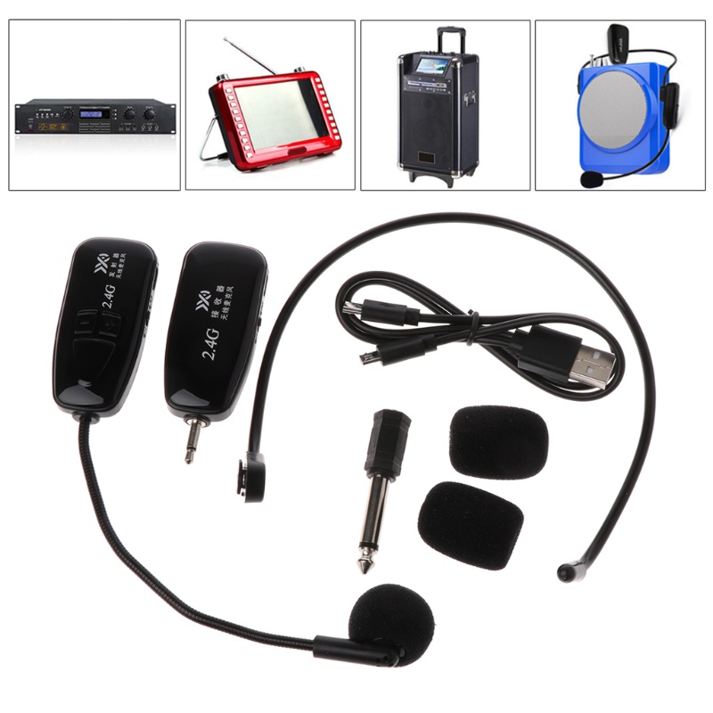Micro Tai Nghe zzz 2.4G Không Dây Kèm Loa Mới