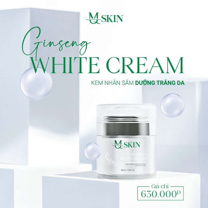 kem dưỡng trắng da nhân sâm MQ_Skin (Chính Hãng)