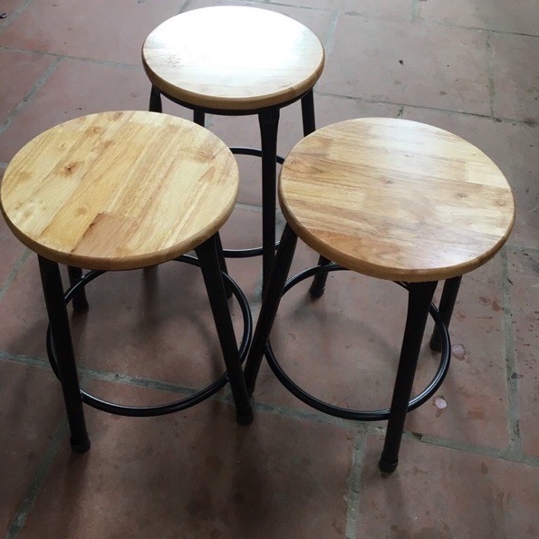 Ghế đôn cafe quán ăn chân sắt Hàng mới 100%