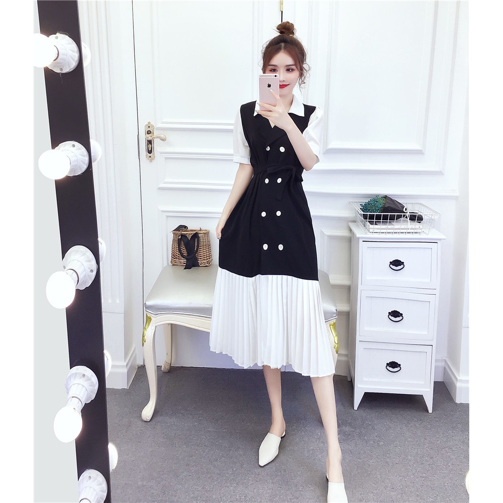 ORDER Đầm vest phối dập li cao cấp (ẢNH THẬT CUỐI)