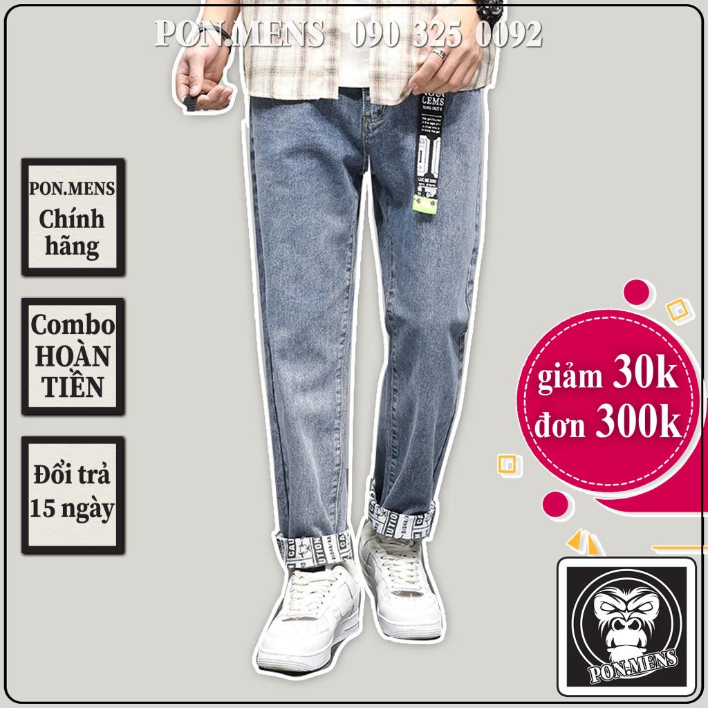 Quần jeans baggy nam caro (không thắt lưng) 9155 Pon.mens