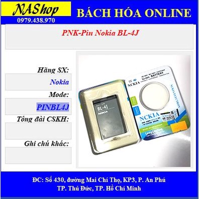 NaShop - Pin điện thoại Nokia BL4C,BL5C,BL4U,BL4B,BL4J,BL4D,BL5BT,BL5K,BL5F,BP5M,BP6M,BP4L )