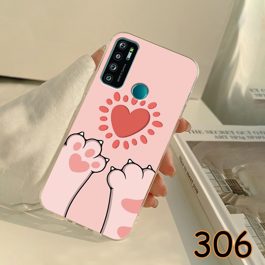 Ốp Lưng Vsmart Live 4 - Vsmart Live in hình LoveCat - Chất liệu Silicon siêu bền