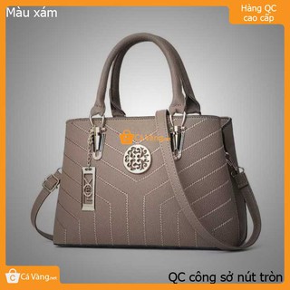 Túi xách nữ công sở nút tròn hàng Quãng Châu CAO CẤP size lớn