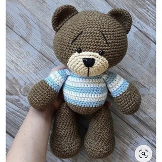 Thú len nhồi bông handmade - Gấu len handmade