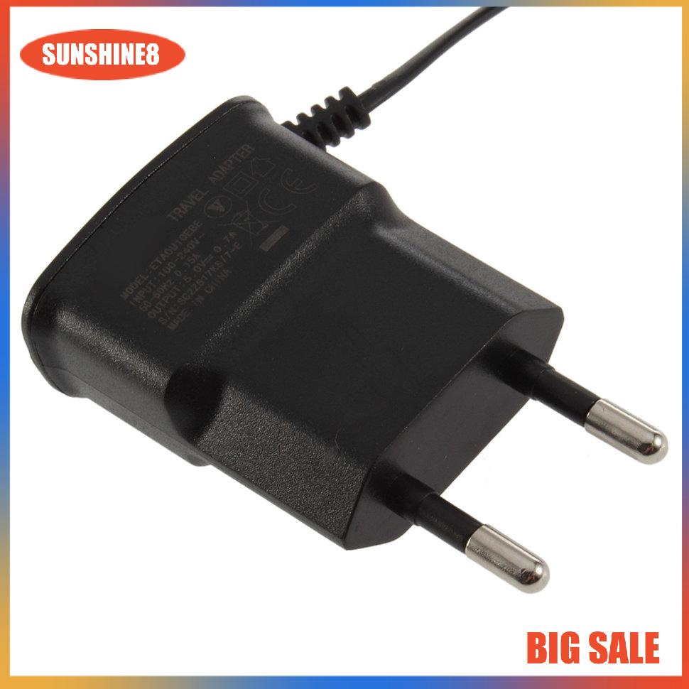 【SUN】Portable 110V-240V EU Plug AC Wall Charger Adapter For Galaxy S2 I9100