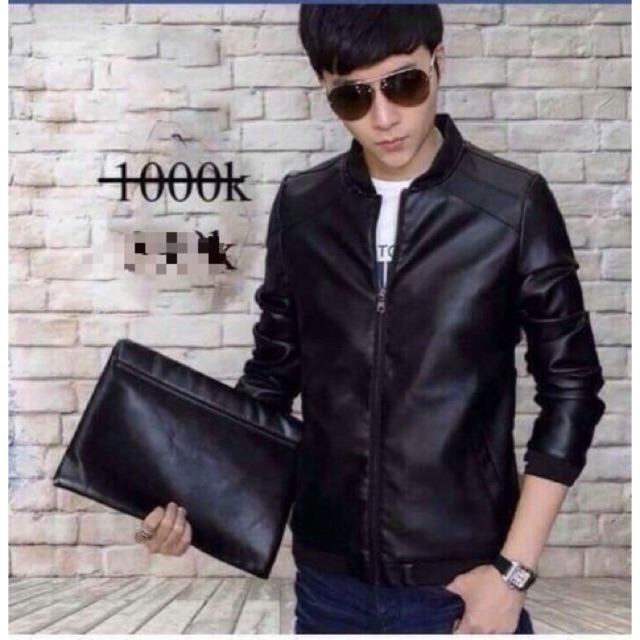 Áo khoác giả da nam nữ ráp vai_ ảnh thật | BigBuy360 - bigbuy360.vn