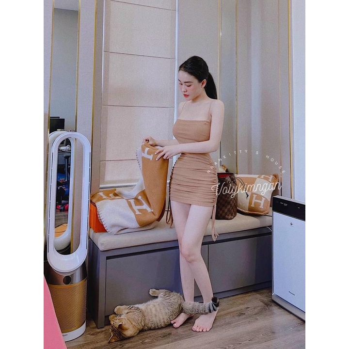 ĐẦM BODY HAI DÂY VIỀN LAI TV177201